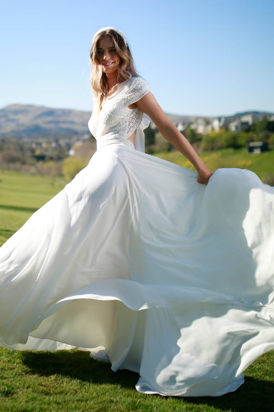 Oscar Lili Adele wedding dress Edinburgh Scotland 