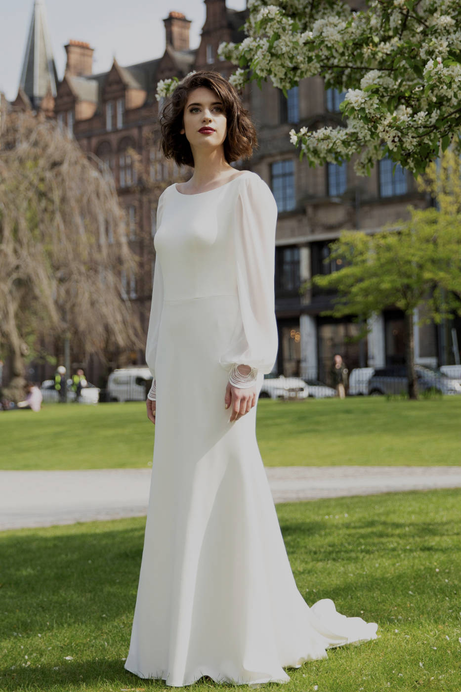 Oscar Lili Claudia wedding dress Edinburgh Scotland 