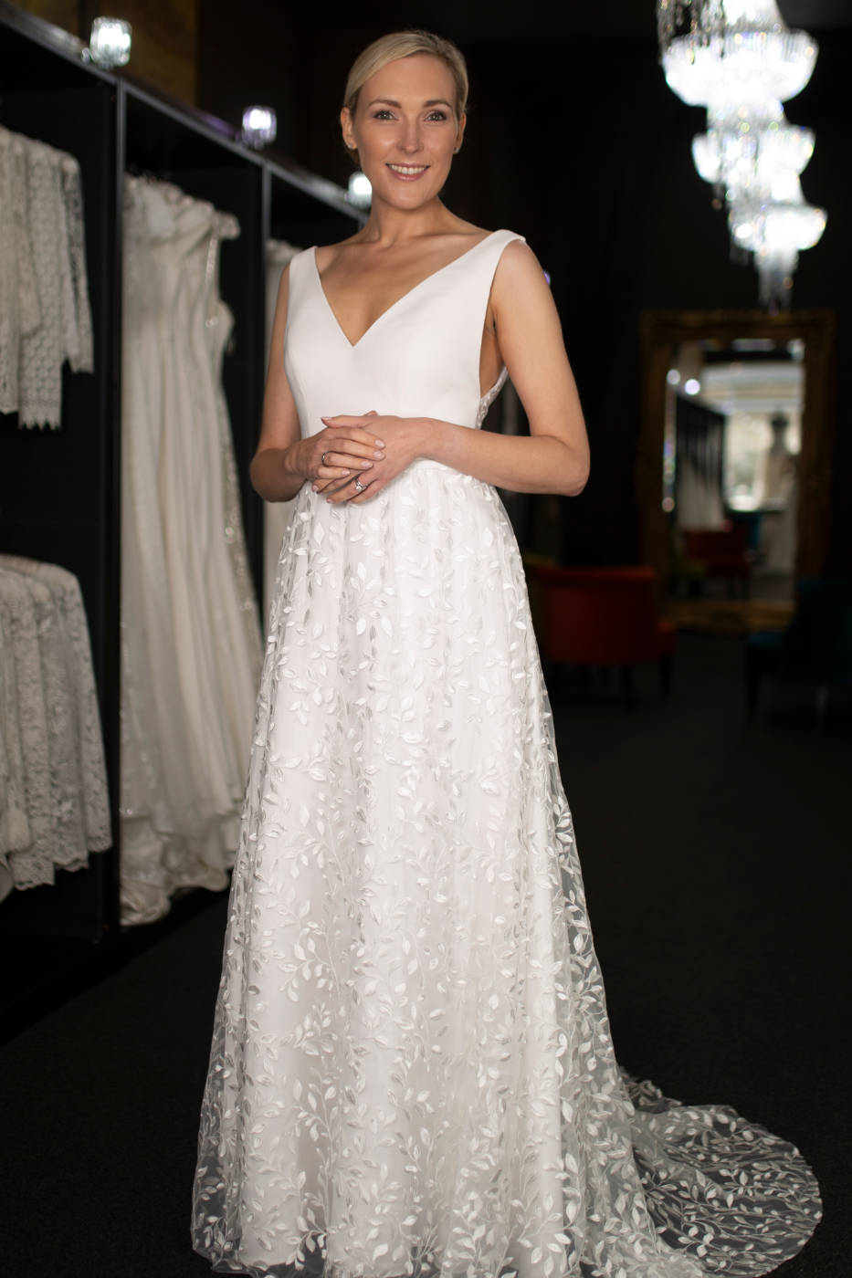 Oscar Lili Eva wedding dress Edinburgh Scotland 