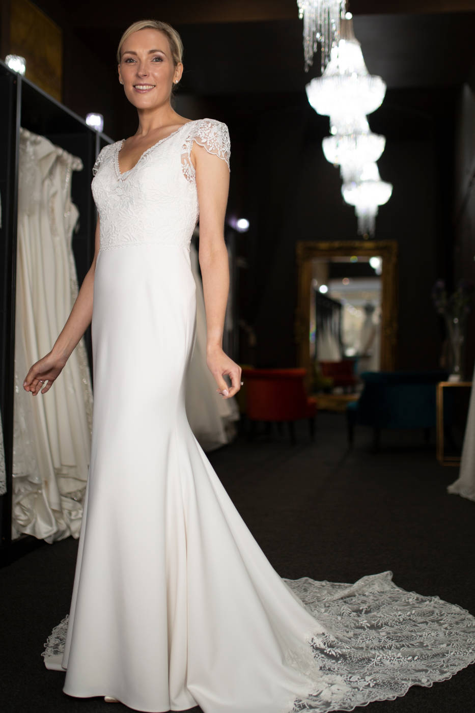 Oscar Lili Helena wedding dress Edinburgh Scotland 