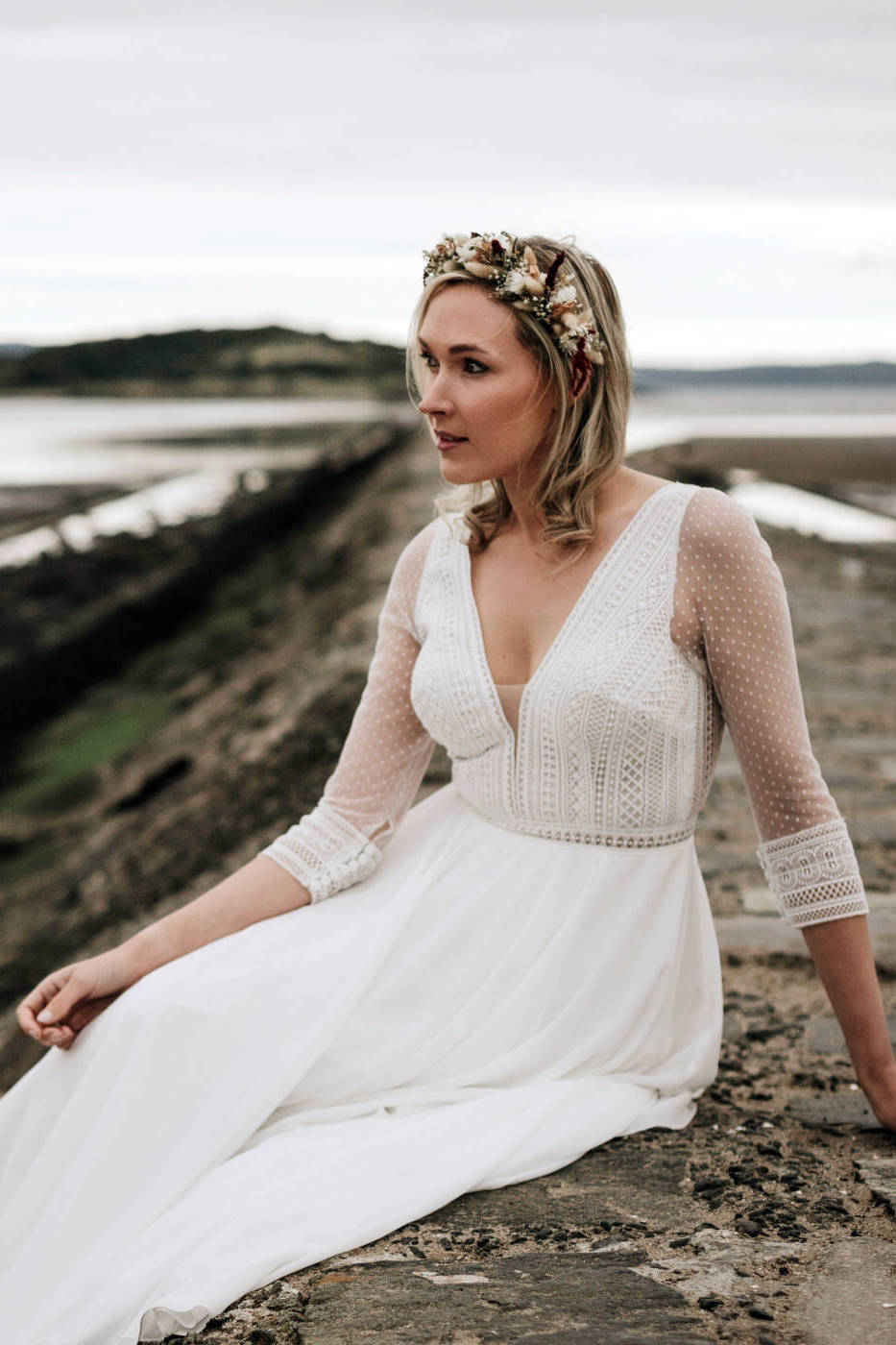 Oscar Lili Katie wedding dress Edinburgh Scotland 