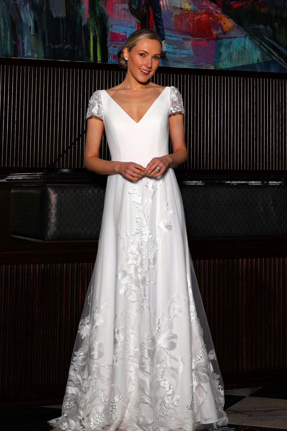 Oscar Lili Shannon wedding dress Edinburgh Scotland 